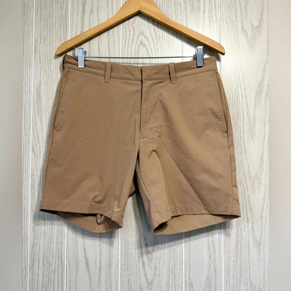 J.Crew Tan 7” Tech Shorts Size 29
